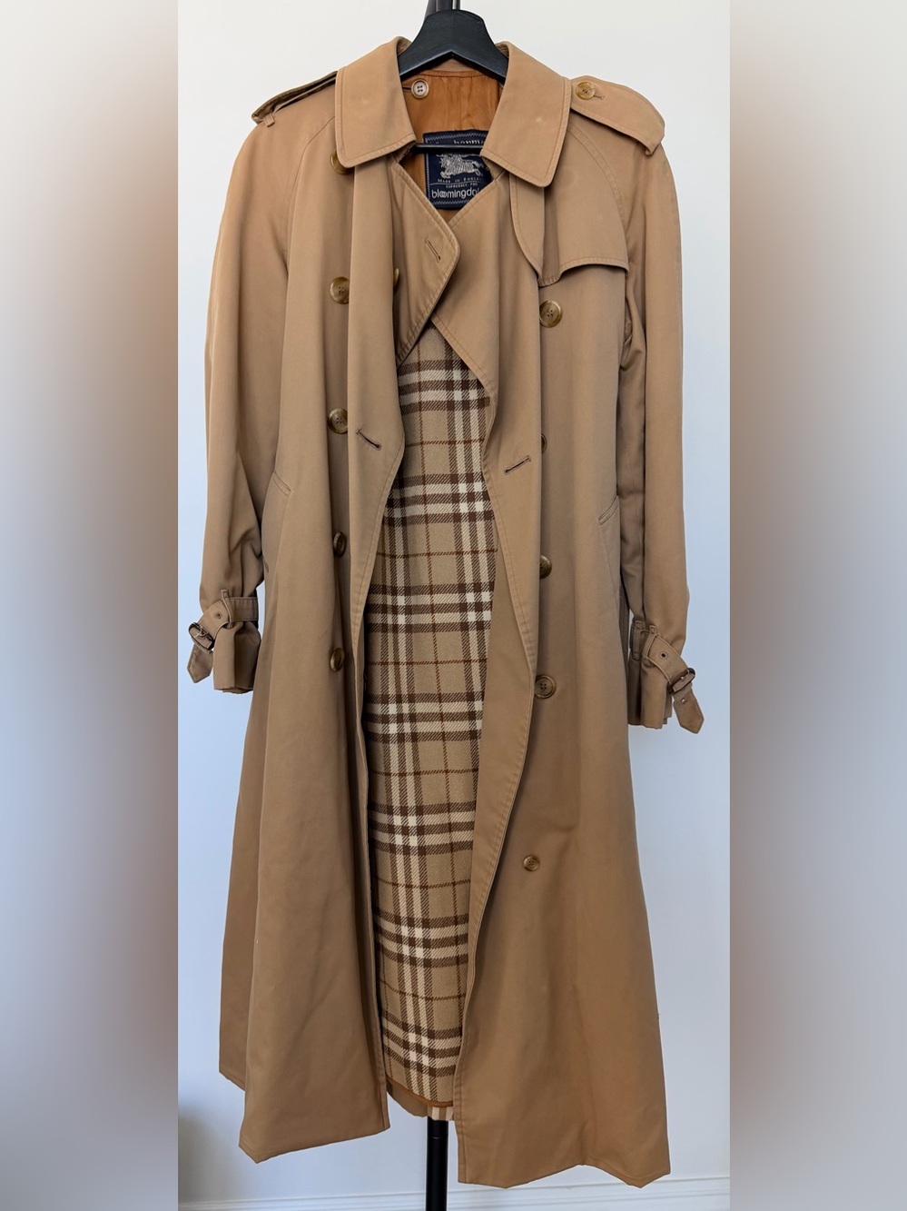 Burberry classic vintage wool trench coat M - Picture 4 of 7